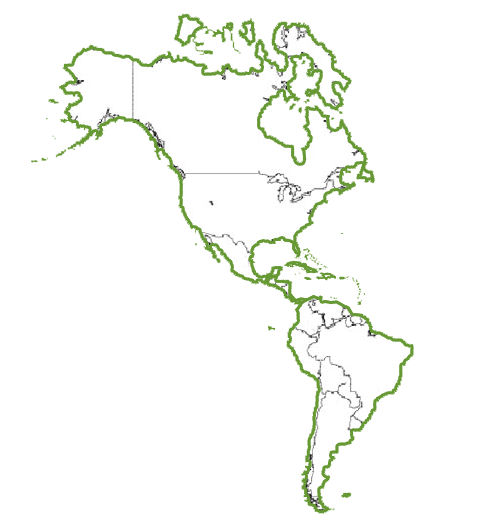 Blank Political Map Of Western Hemisphere